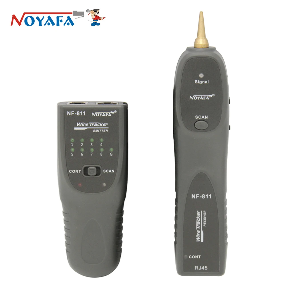 NOYAFA NF-811 Network Cable Tester RJ45 RJ11 Telephone Wire/Cable Detector Fault Locator Pressure and Burn Resistant 60V