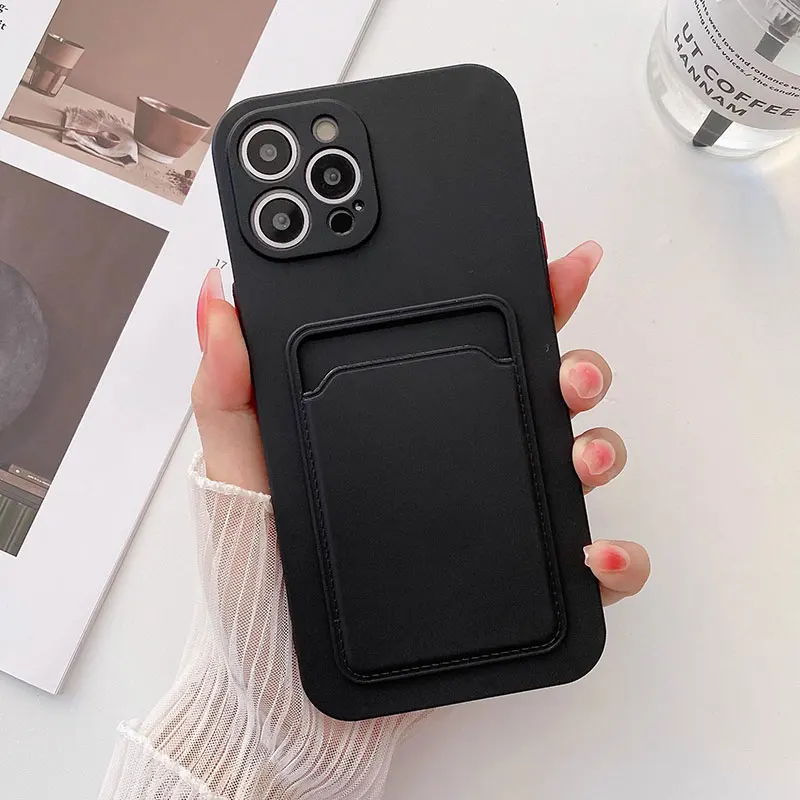 Модный чехол-кошелек с держателем для карт силиконовый чехол телефона iPhone 11 12 13 14