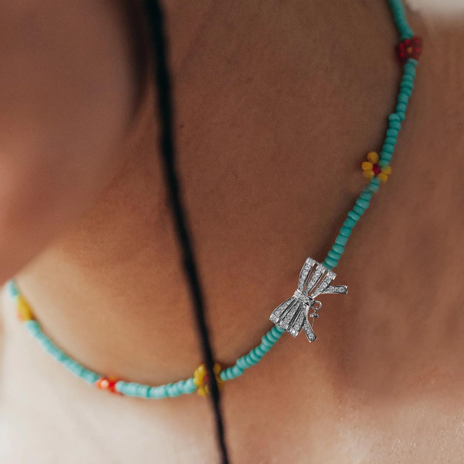 2Pcs Necklace Layering Clasp Bowknot Shape Bracelet Necklace Connector Decorative Jewelry DIY Clasp