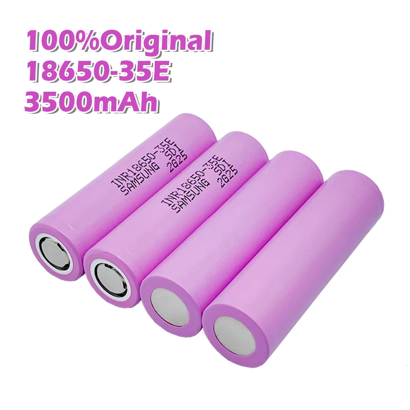 

Free Shipping 100% Original 18650 3500mAh 20A Discharged INR18650 35E 3.7v 18650 Rechargeable Battery for Samsung