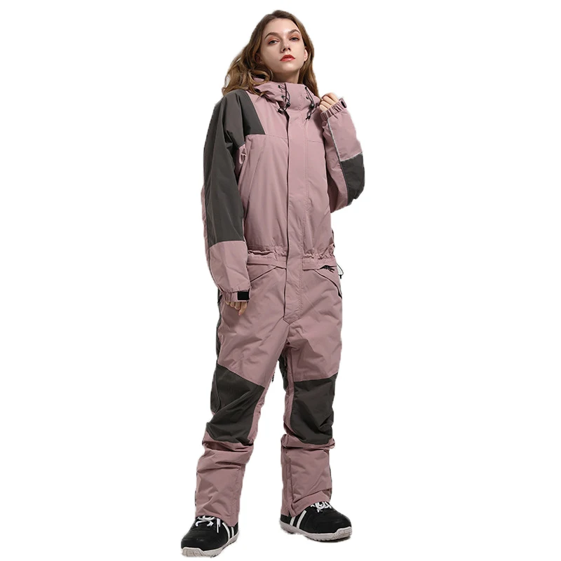Ski Suit for Women Ski Jumpsuit Winter Outdoor Windproof Waterproof Warm Ski Jacket+Pants Set Female Skiing Snowboarding Suit