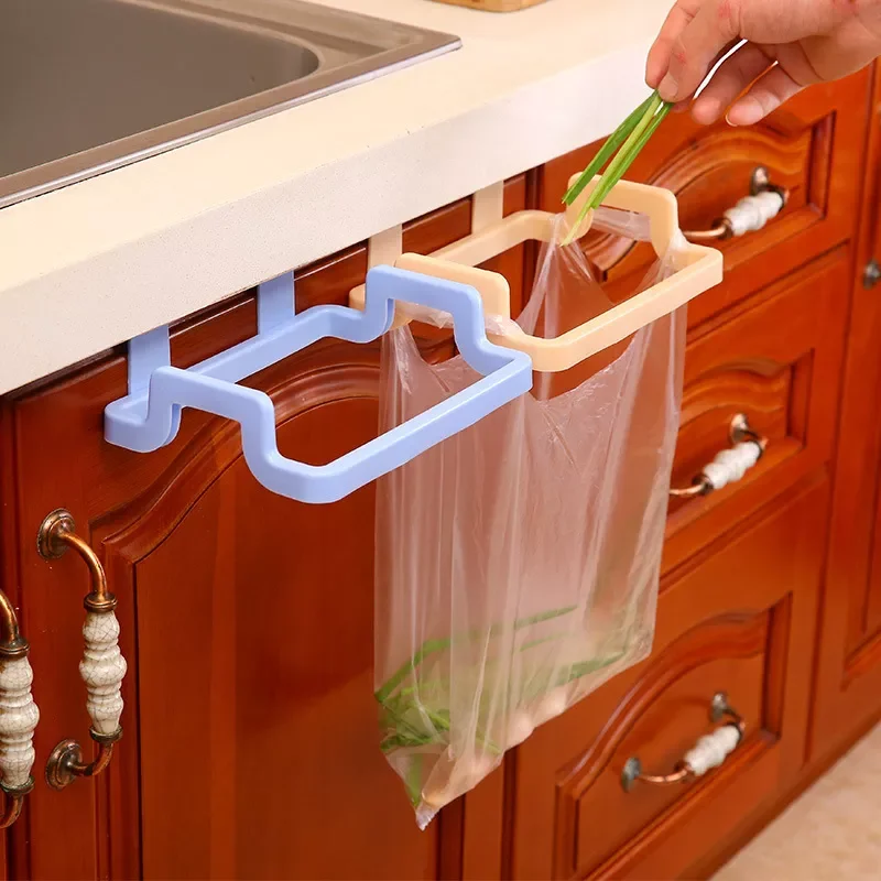 

Kitchen Garbage Bag Holder Hanging Cabinet Towel Gloves Kitchen Utensils Shelves Bathroom Towel Hanger Kitchen Storage