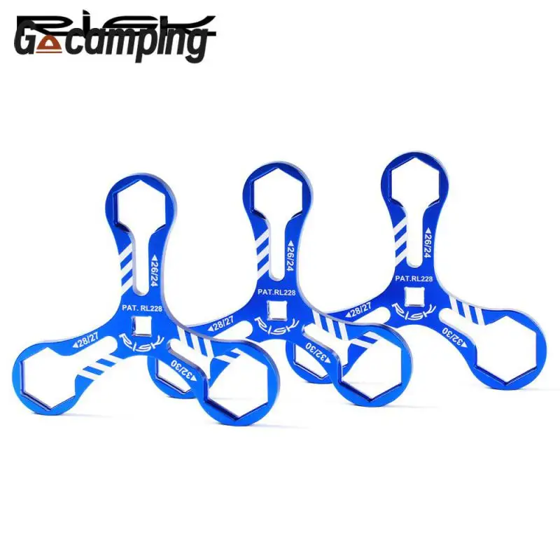 

No Rust Bicycle Front Fork Repair Tool High Hardness Delicate Front Fork Shoulder Cover Wrench Easy To Carry Tooth Shape Small