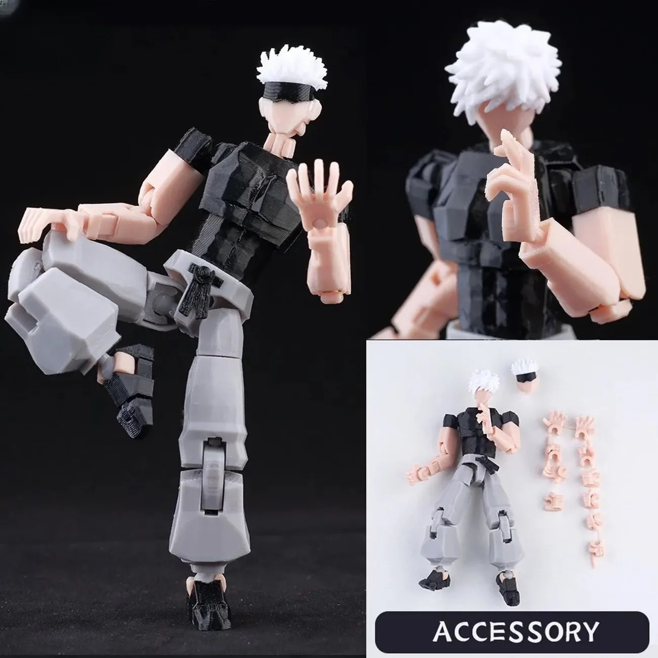 Фото Новый ​ Коллекционная фигурка 9L3D Lucky13 Gojo Sukuna Jujutsu Fushiguro Toji Gojo Satoru Action Figure Dummy13 T13 Multi-Jointed Titan13 №3