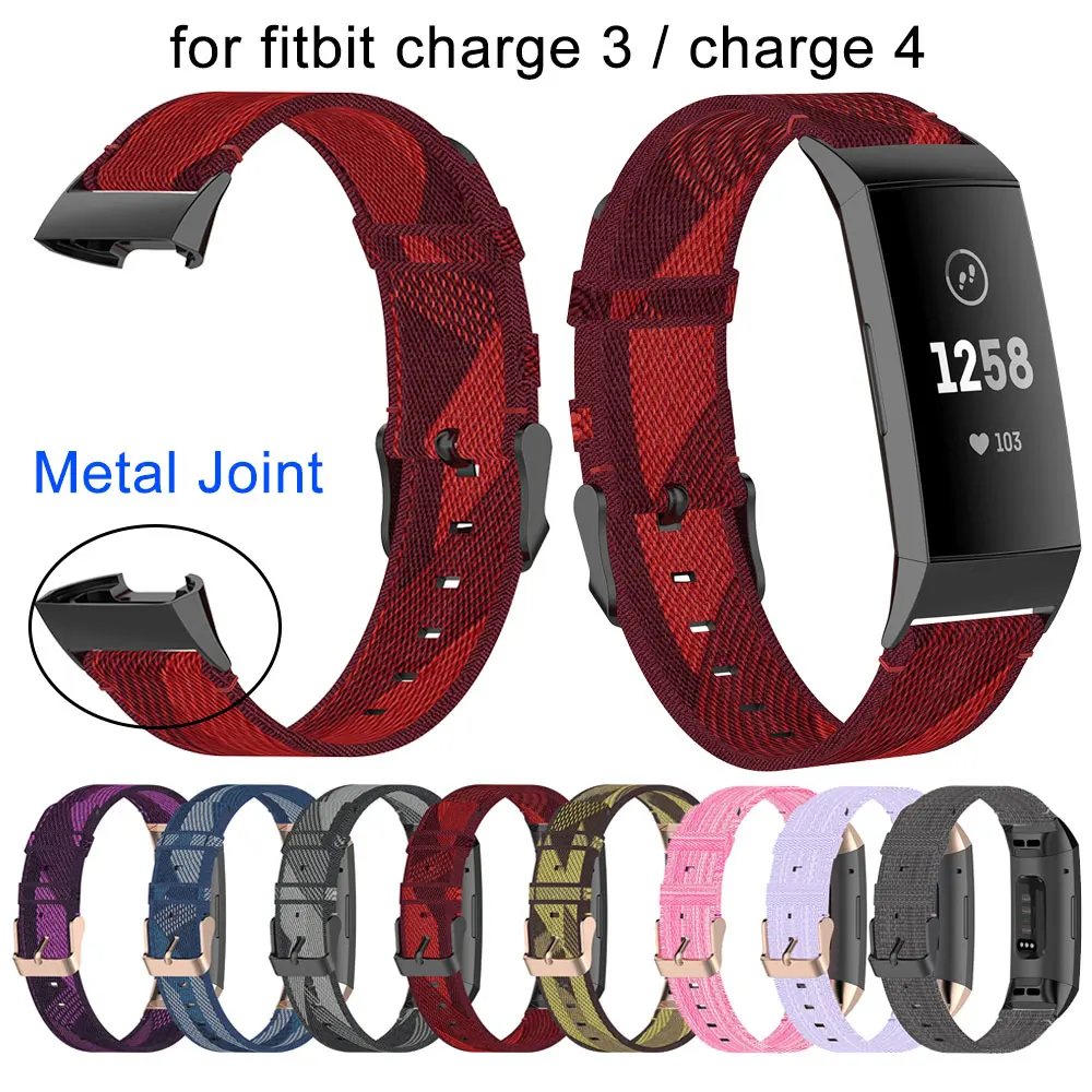 

Nylon strap For Fitbit Charge 4 SE Band Replacement wristband Charge3 SE 3SE 4SE Smart Watch Sport Bracelet Fitbit Charge 4 Band