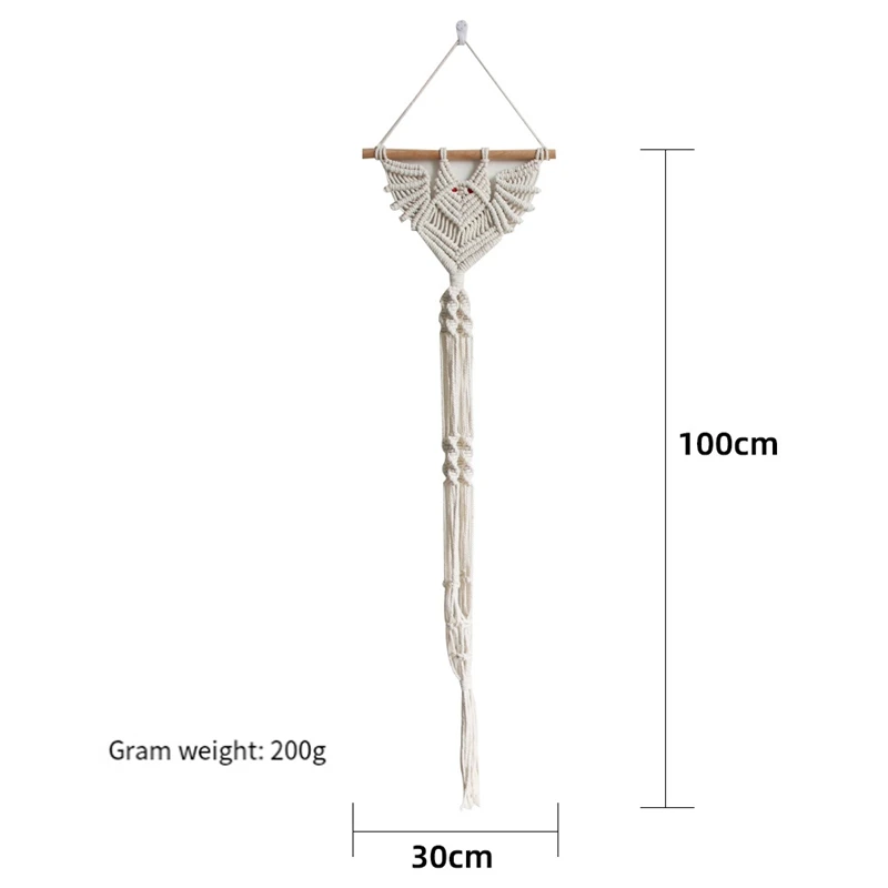 Подвесная Гобеленовая вешалка для макраме органайзер в форме летучей мыши