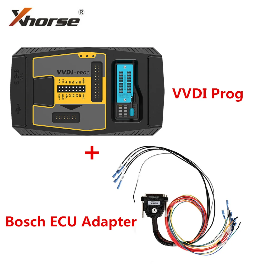 

Xhorse VVDI Prog Programmer ECU Programmer with For Bosch ECU Adapter Read ECU N20/N55/B38/B48 ISN For BMW without Opening