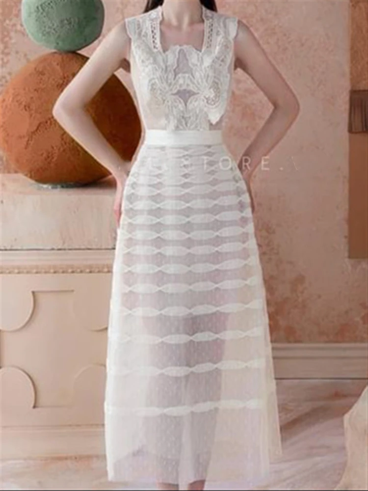 Однотонный сарафан женские пляжные платья с вышивкой подиумное платье без