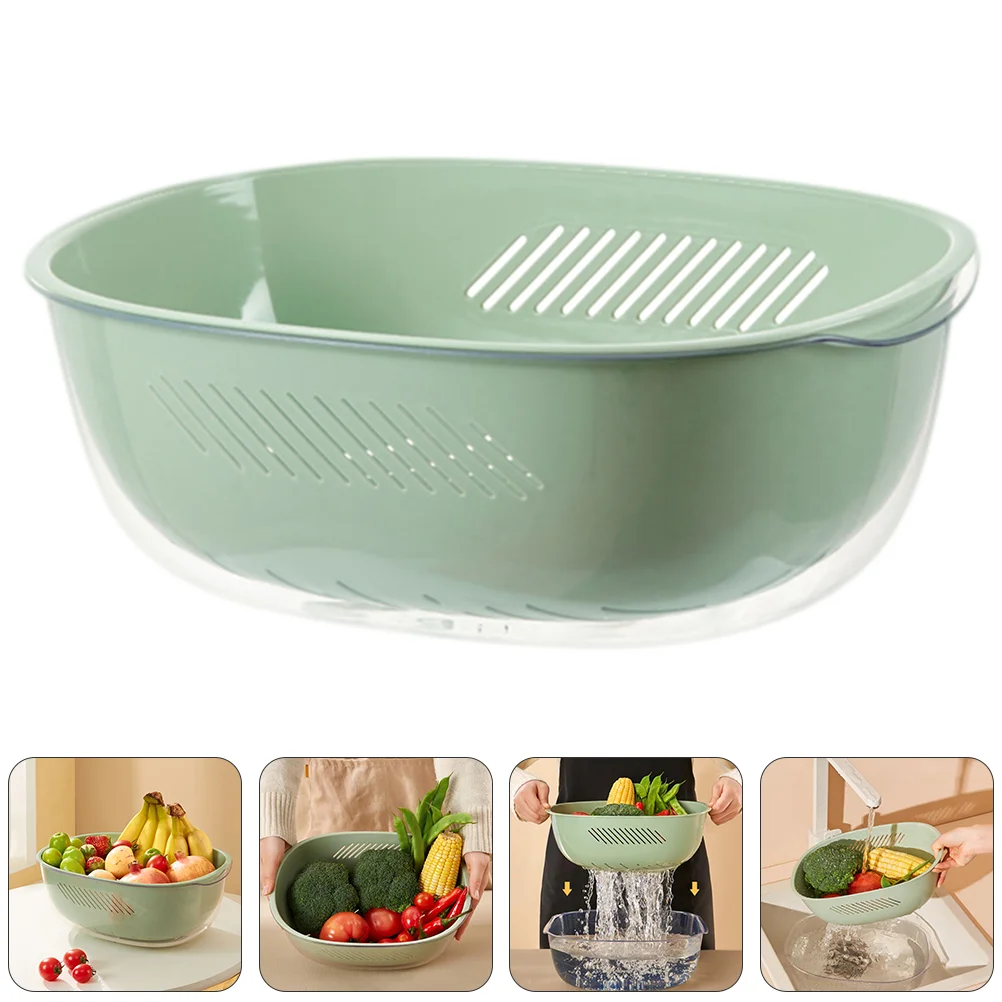 

Kitchen Strainer Vegetable Basket Rice Colander Vegetable Washer Rice Strainer