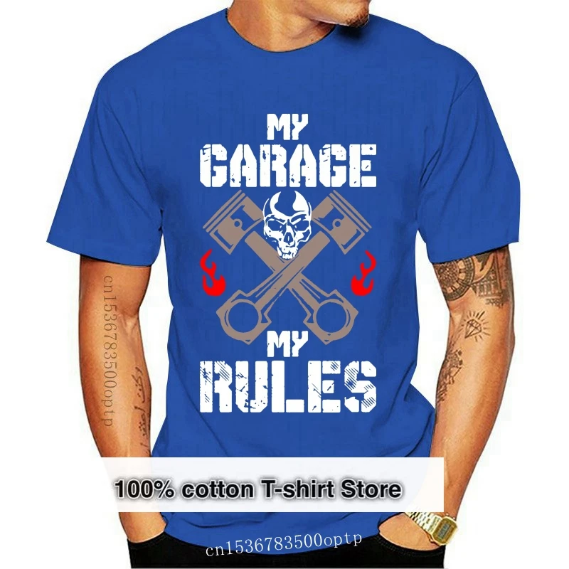 

New Men tshirt FUNNY MECHANIC SHIRT MY GARAGE MY RULES! GIFT T Shirt women T-Shirt tees top