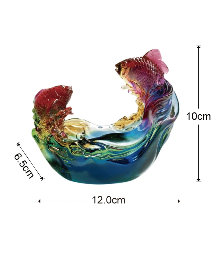 Liuli Zhaocai украшение в виде рыбы роскошная чаша с сокровищами Ruyi Gaofei подарок на