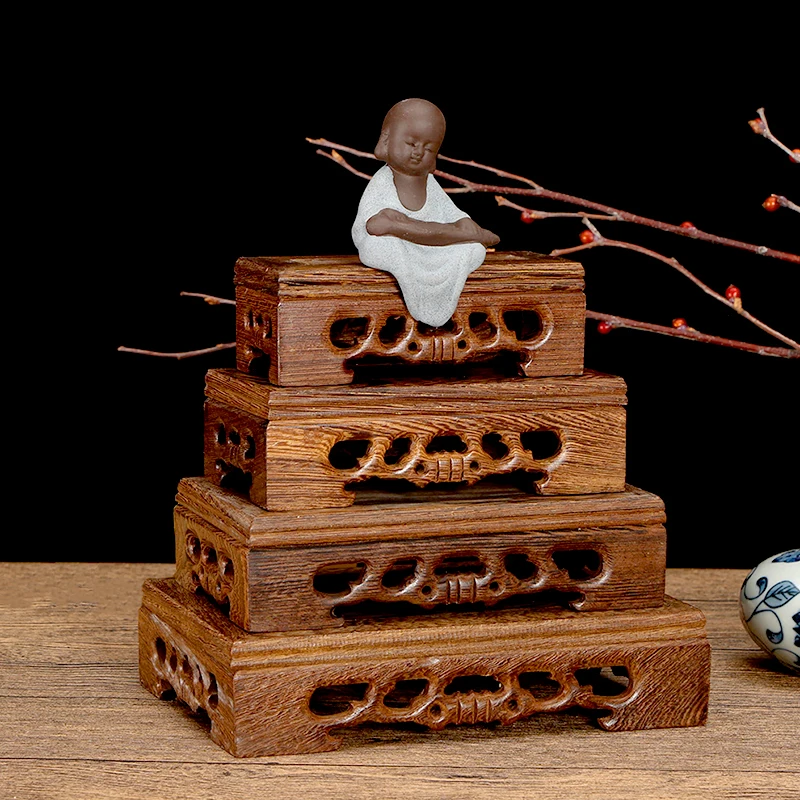 1 шт. винтажная полка для хранения деревянная подставка чайника ручной работы