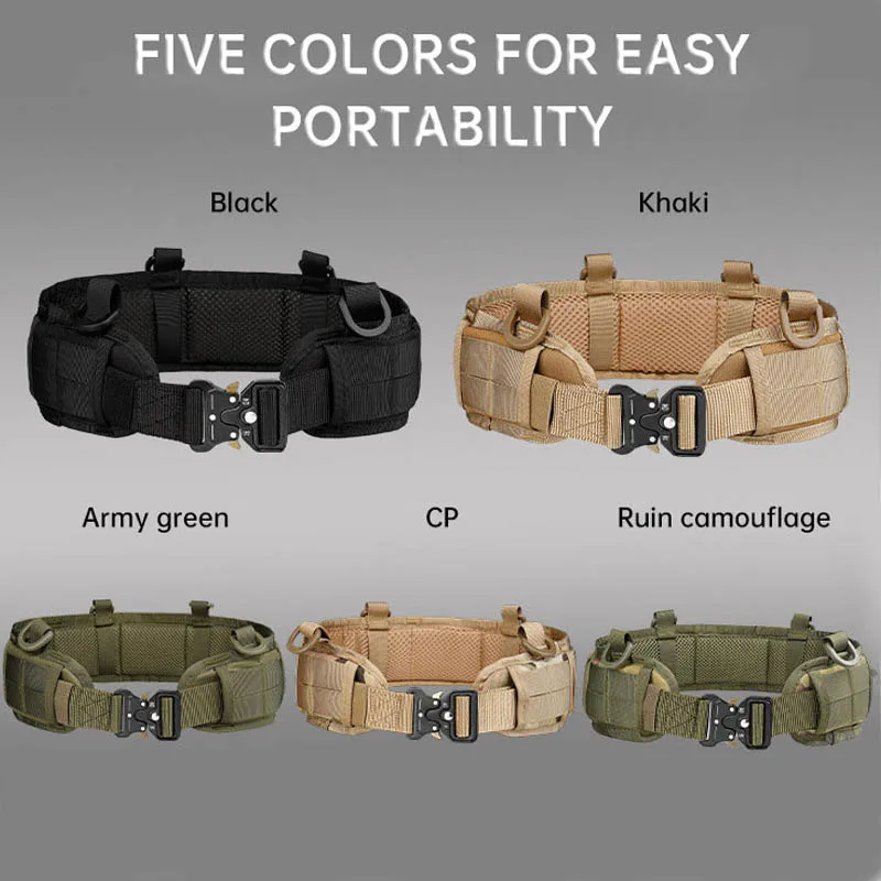 

Military Tactical Padded Belt Airsoft CS Combat Molle Airsoft Belts Duty Paintball Waist Belt War Game Hunting Accessories