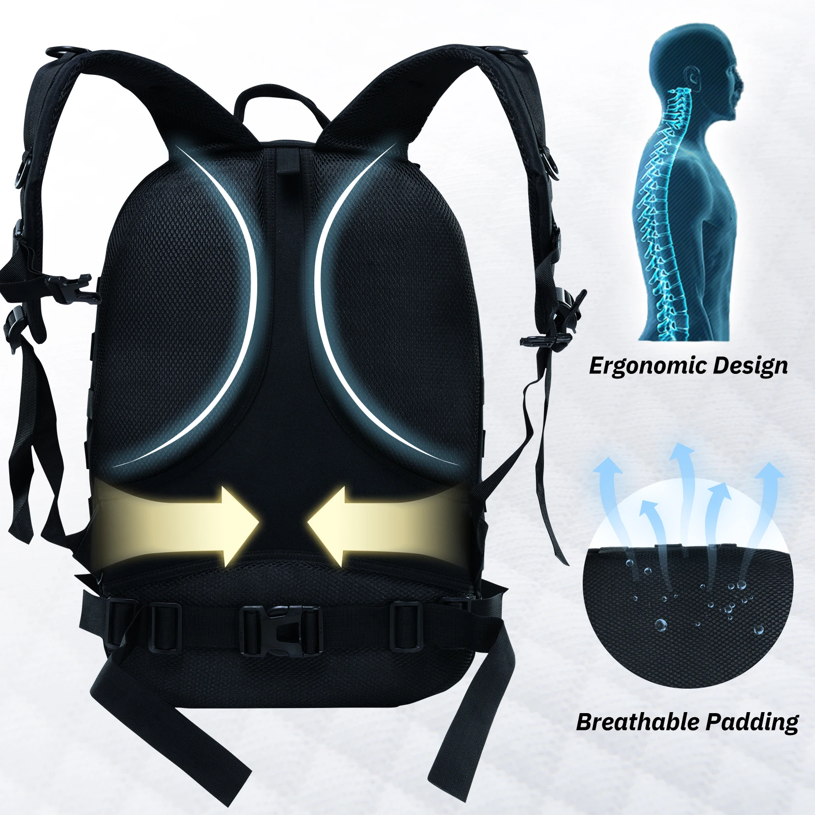 Waterproof mountaineering climbing Backpacks Bag Men Travel Camping Tactical Hiking Trekking Backpacks