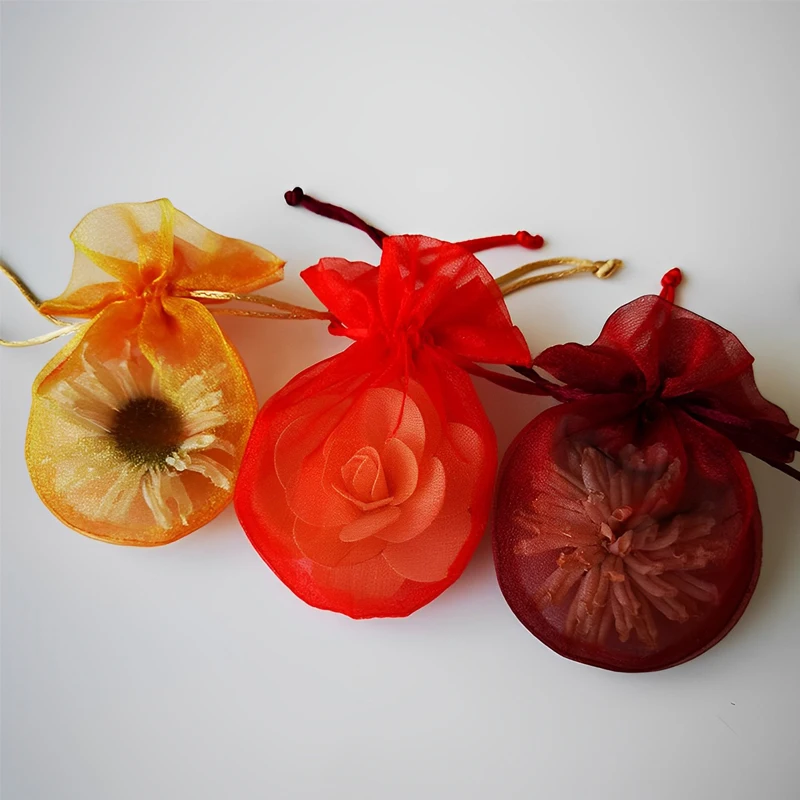 

30 шт., мешки из органзы на шнурке, 15 х13, 5 см