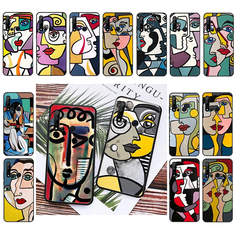 

Picasso Abstract Art Painting Phone Case For Huawei P50 Pro P30 P40 Lite P40Pro P20 lite P10 Plus Mate 20 Pro Mate20 X
