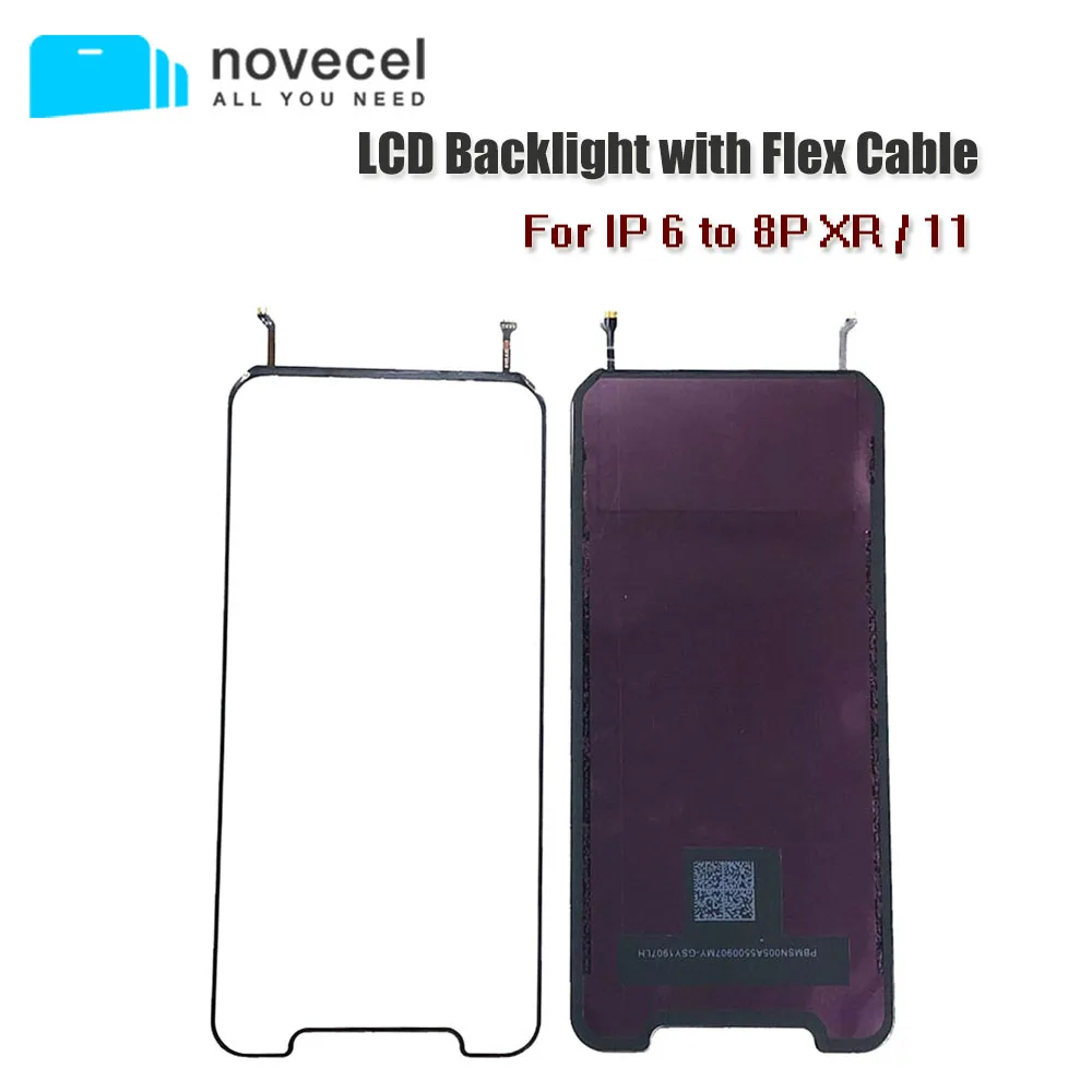 

10pcs ORI LCD Backlight Panel For iPhone 11 XR Screen Backlight Film with 3D Touch Function Flex Cable For iphone 6 6S 7 8 Plus