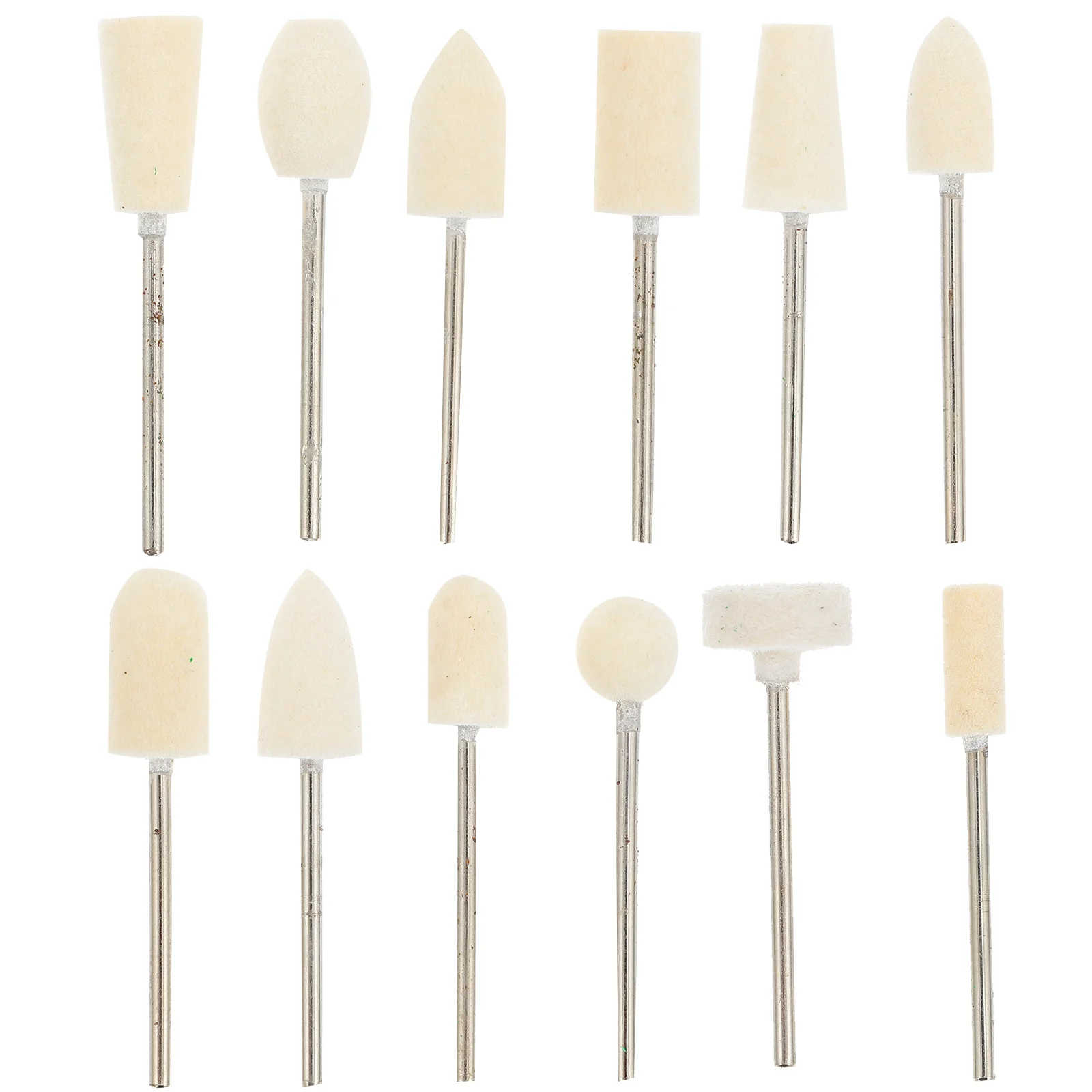 

12Pcs Wool Nail File Bits Tools Accessories for Acrylic Nails Polish Removal
