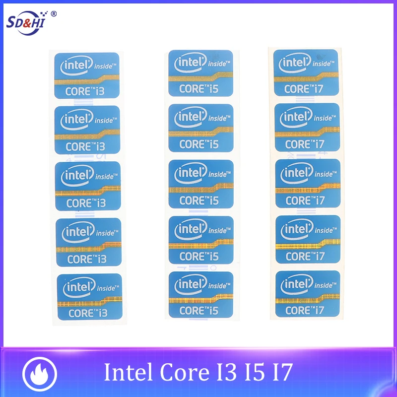 1/5 шт., наклейки для ноутбука Intel Core I3 I5 I7
