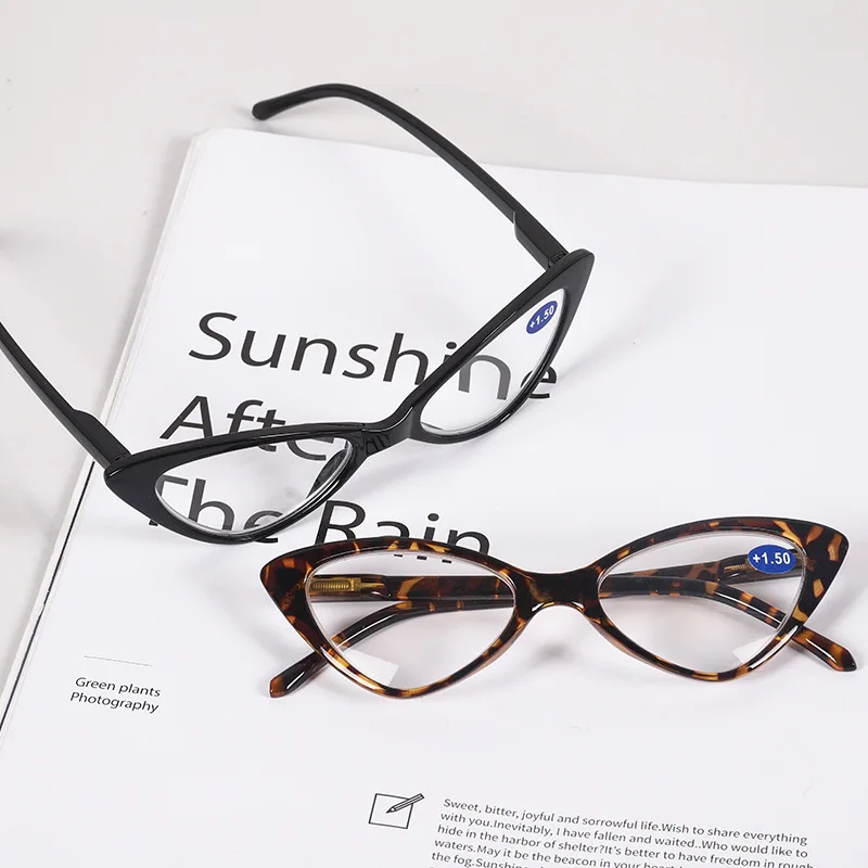 

Винтажные модные очки для чтения «кошачий глаз» Ретро Маленькая оправа прозрачные линзы оптические очки для дальнозоркости + 1,0 + 1,5 + 2,0 + 2,5 + 3...