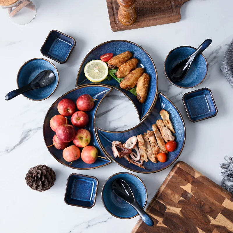 

Baby Complete Tableware Dishes Luxury Kitchen Plates Sets Serving Dinner Vajilla Completa De Platos Ceramic Dinnerware Set