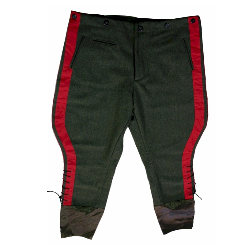 YUTU&MM's homemade red striped breeches, woolen breeches, contrast color casual pants, 9-point boot pants, lovers' overalls