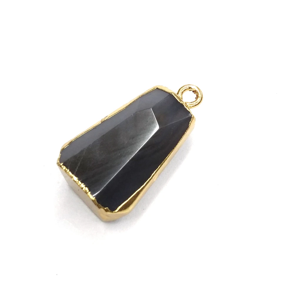 

Женский кулон ручной работы с трапециевидным агатом, 30 х66 мм