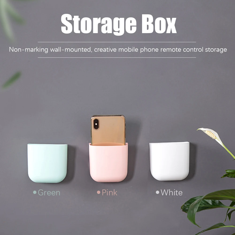 

1 шт. коробка для хранения, домашний держатель, полированные края, фотоподставка, Простой настенный держатель с дистанционным управлением, э...