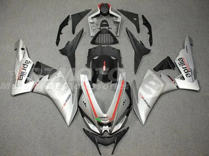 

New ABS Motorcycle Whole Fairings Kits For Aprilia RSV4 RS1000 RS V4 RS 1000 2009 2010 2011 2012 2013 2014 Bodywork Set Silver