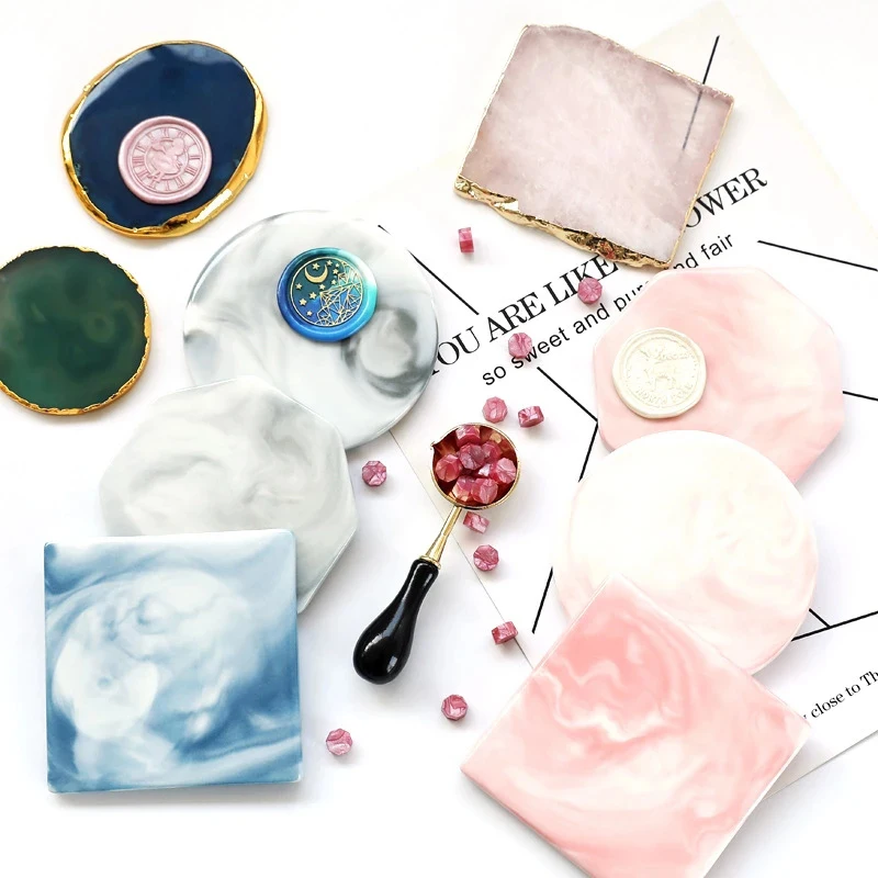 

Cooling Demoulding Plate Pad Cover Wax Seal Stamp Sealing Beads Pads Envelope Packaging Gifts Pad Fire Paint Stamping Template