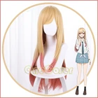 Аниме Мой наряд, дорогой Марин, Китагава, искусственные розовые волосы с градиентом, термостойкие волосы из волокна + бесплатная шапочка для парика