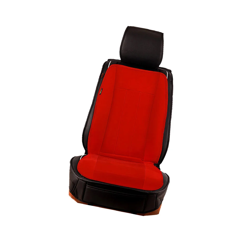 

12V Heated Car Cushion Innovative Technology Winter Car Heating Cushion Heat Mat Cover Car Supplies (Red)