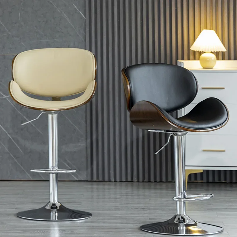 Роскошный телескопический барный стул металлический в скандинавском стиле