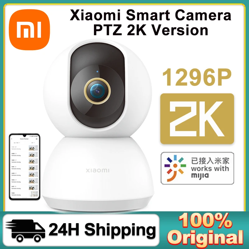Новая умная домашняя камера безопасности Xiaomi Mi 2K радионяня 1296P HD Ночное Видение