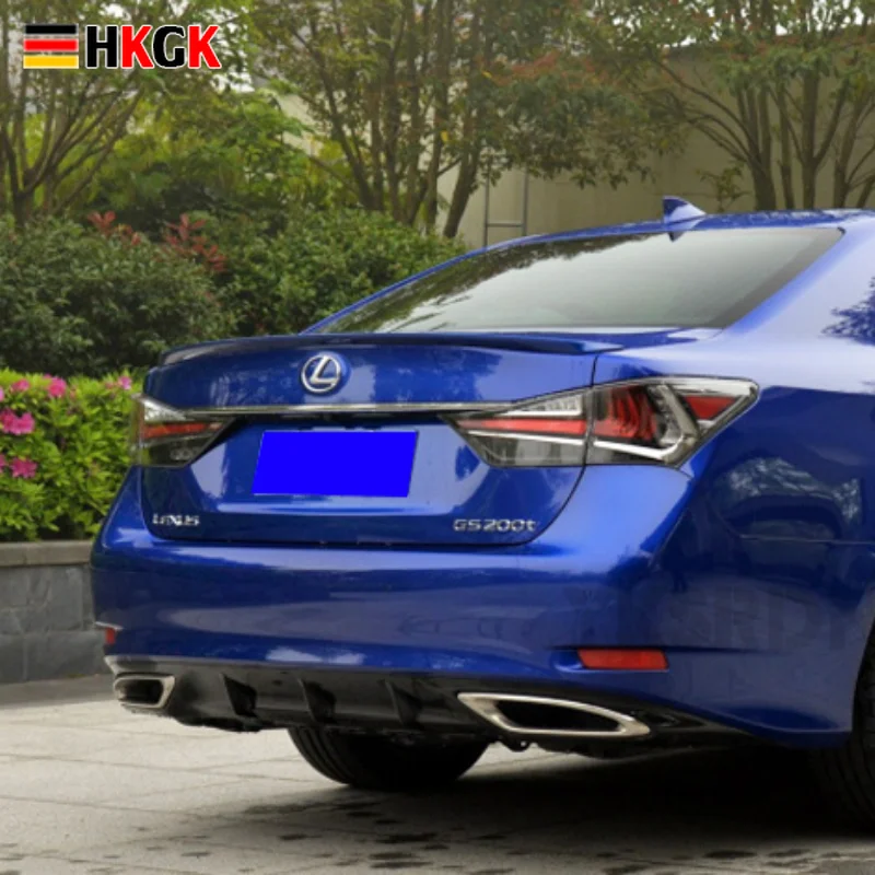 

Для LEXUS GS 2011 2012 2013 2014 2015 ABS Материал грунтовка цвет задний спойлер багажника автомобиля для GS300 GS350