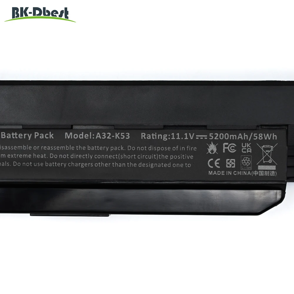 BK-Dbest 10 8 В 5200 мАч 56 Втч перезаряжаемый аккумулятор A42-K53 флэш-фонарь A53 K43 K53 X43