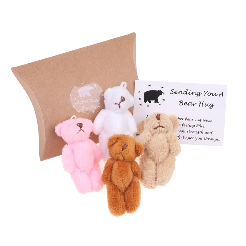 

Очаровательные медведи из плюша, размером 6 см, ручной работы