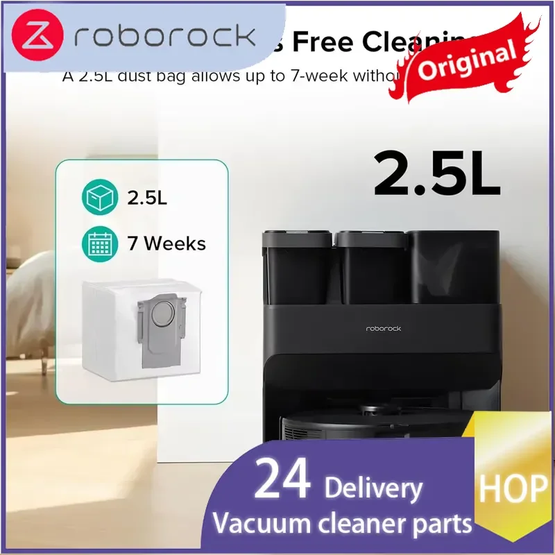 Фото Оригинальные пылесборники Hop для Roborock Q10 S5+/Q10 X5+/Q7 M5+, S8+/S8 Pro Ultra/Q8 Max+/Q5/Q5 Max+/S7 Max Ultra/S7/Q5 Pro+ (запасные) №3