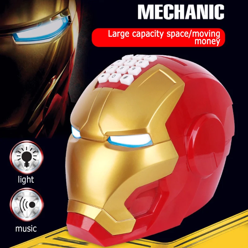 Копилка MARVEL для детей копилка с музыкой и светильник кой Железного человека