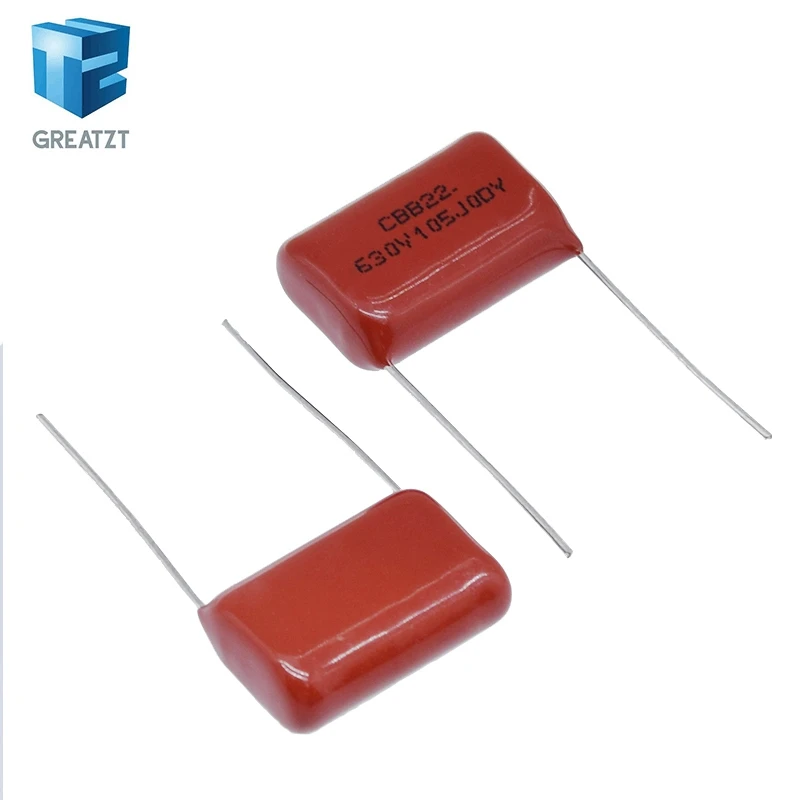 Фото GREATZT 10/30 шт. 630V105J 630V 1UF, шаг 20 мм, 105 1000NF, CBB, полипропиленовый пленочный конденсатор №3