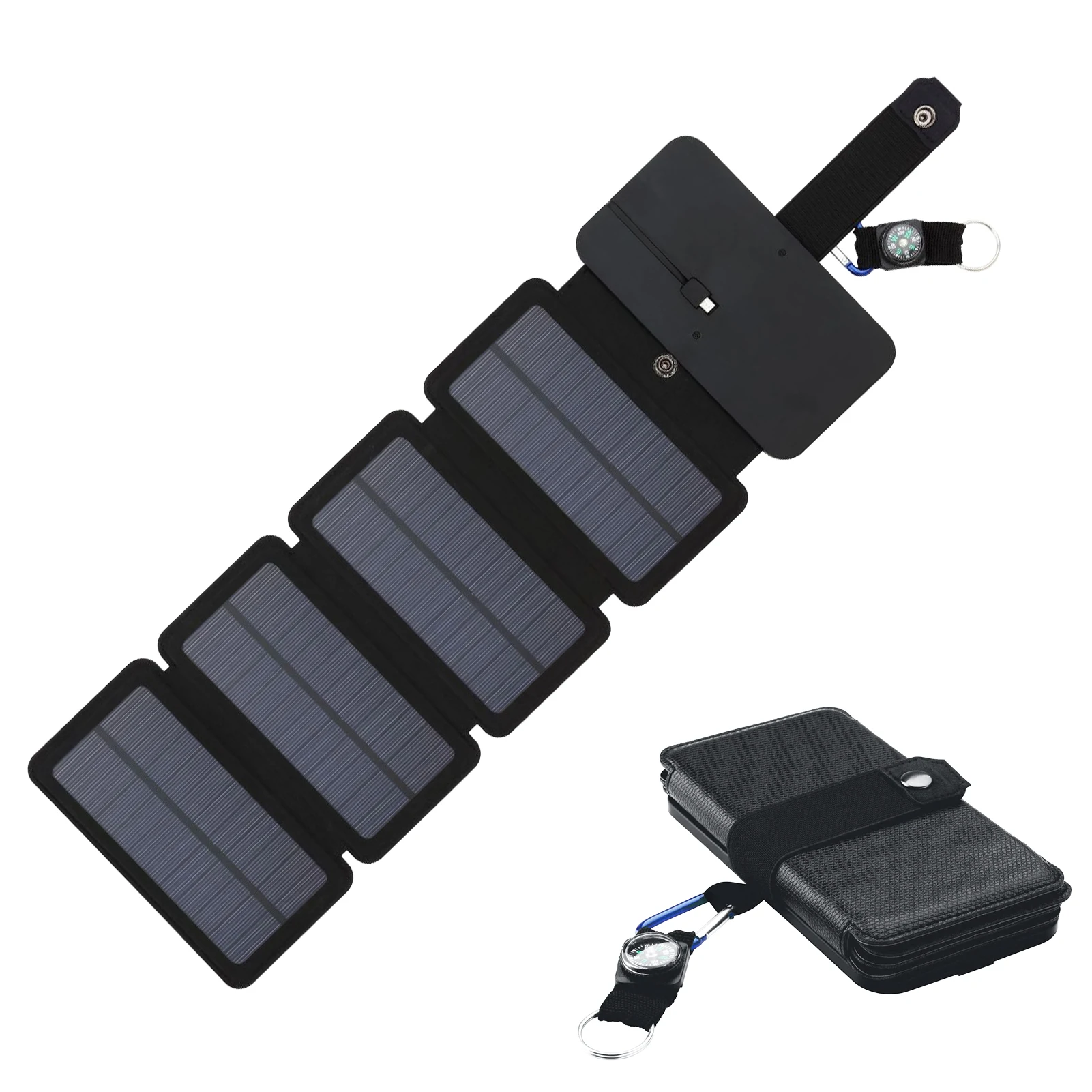 Solar Panel 5V USB Portable Foldable Waterproof For Cell Phone Power Bank 9W Battery Charger Outdoor Camping Tourism Fishing
