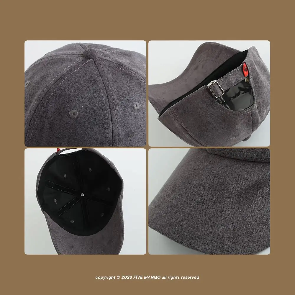 Мужская и женская замшевая шляпа с мягким верхом в стиле ретро