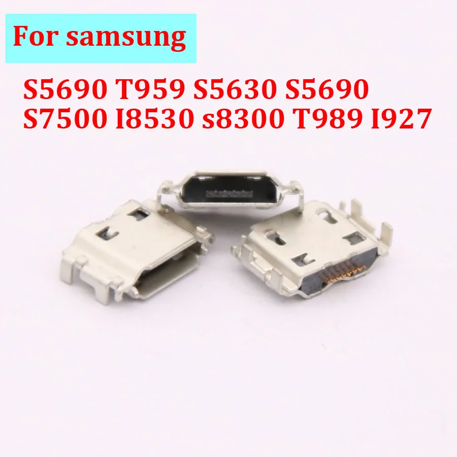 

10-30pcs Micro USB Jack Connector Female 7 pin Charging Socket For samsung S5690 T959 S5630 S5690 S7500 I8530 s8300 T989 I927