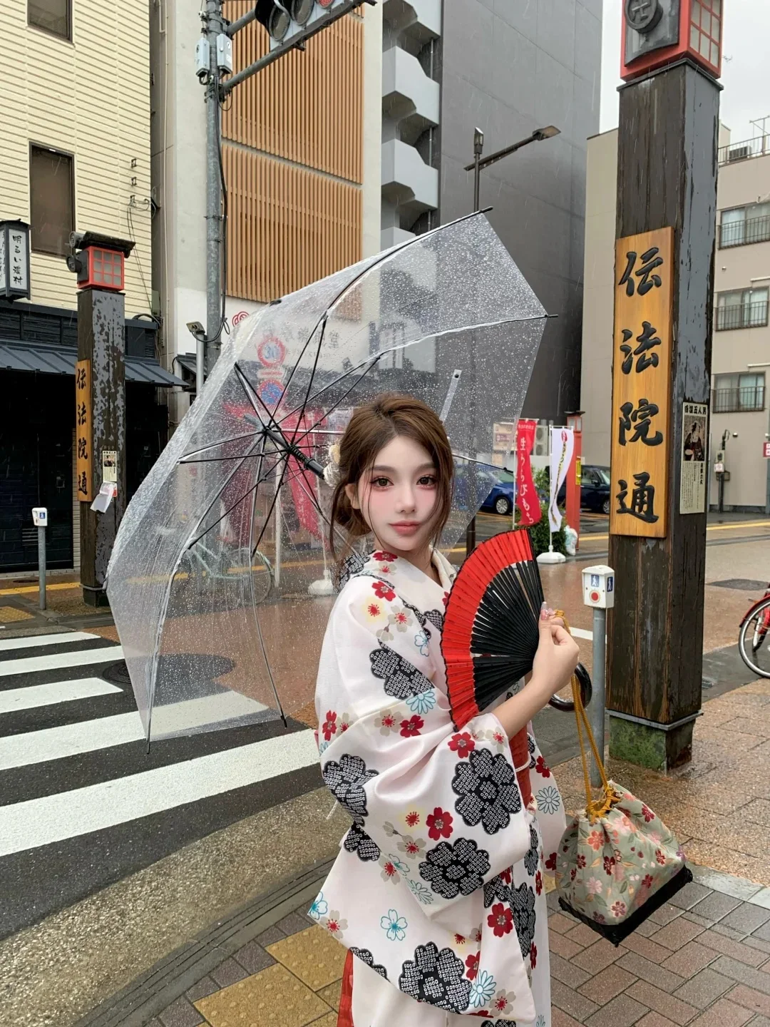 Японское кавайное Розовое Кимоно с принтом сакуры короткий пояс бантом