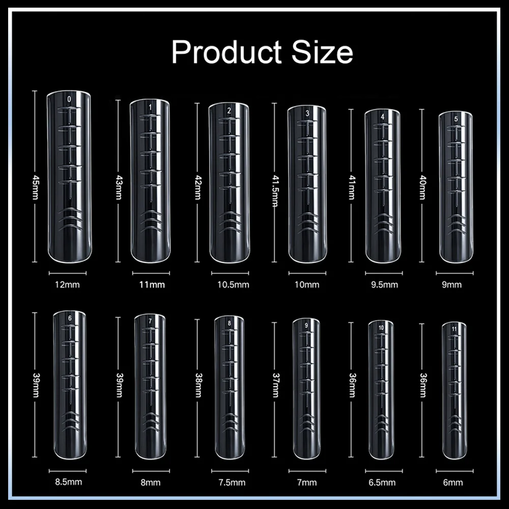 120 шт. двойная форма для наращивания ногтей Многоразовые Накладные ногти Типсы