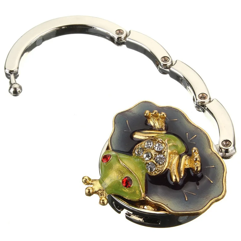 

Frog Hanger Foldable Bag Hook Handbag Holder Metal Table Hook