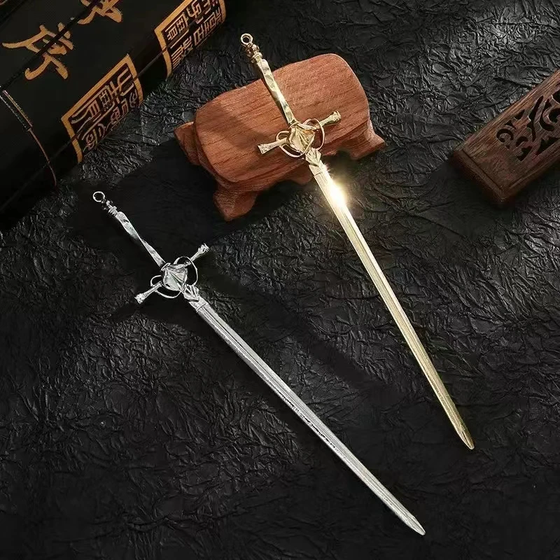 Персонализированная металлическая заколка для женщин в стиле меча креативный