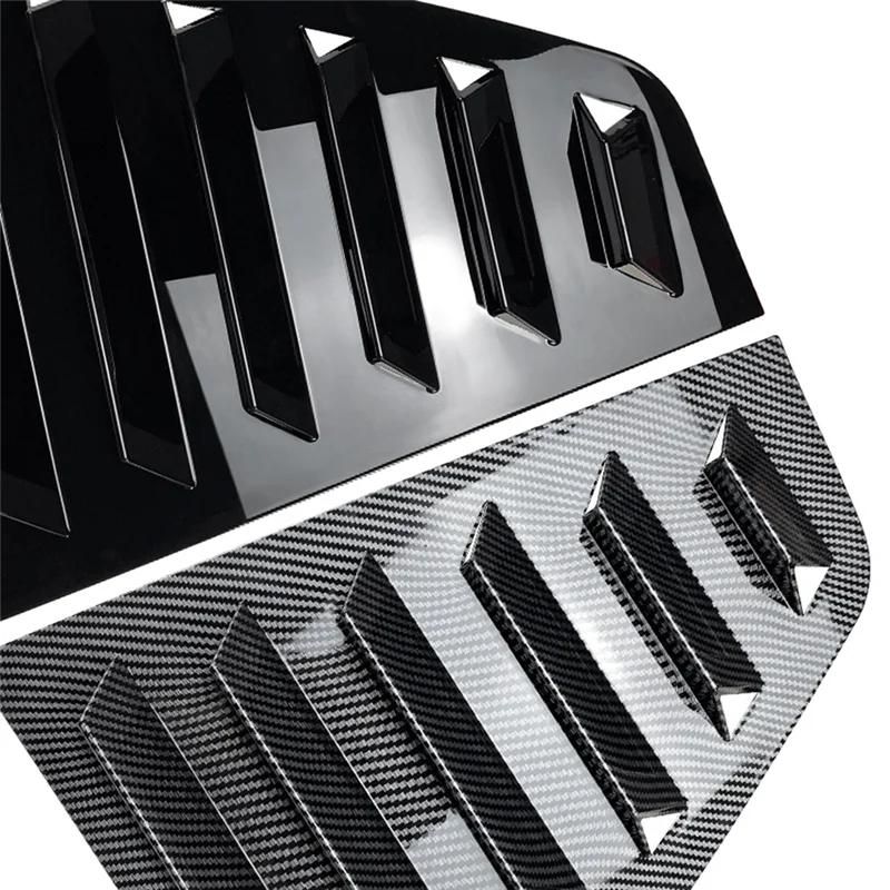 Автомобильные наклейки из углеродного волокна на заднее окно треугольная жалюзи