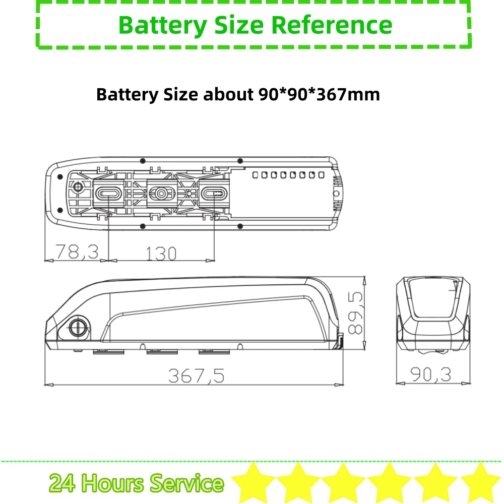 Аккумулятор для электронного велосипеда Hailong 36 В 10 Ач 4 12 5 13 14 15 20 48 Eleglide M1 Plus Lifebike