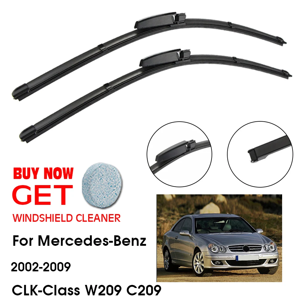 

Car Wiper For Mercedes-Benz CLK-Class W209 C209 22"+22" 2002-2009 Front Window Washer Windscreen Windshield Blades Accessories